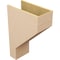 Ekena Millwork 11"W x 22"D x 33"H Classic Clemmons Rough Cedar Woodgrain TimberThane Corbel, Primed Tan CORUR11X22X33CLERCPR - alternate 5